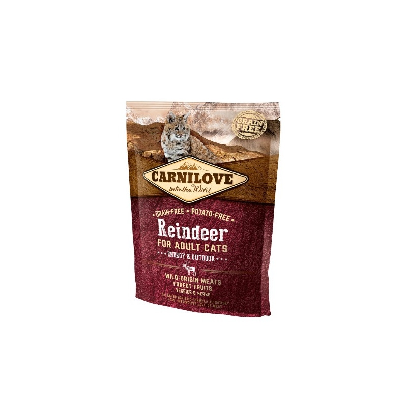 Carnilove Cat Reindeer Energy & Outdoor - renifer 400g