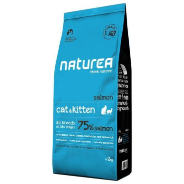 Naturea Cat & Kitten Łosoś 2kg