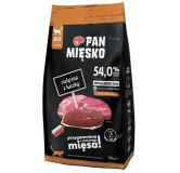 Pan Mięsko Karma sucha dla kota - cielęcina i kaczka chrupki M 1,6kg