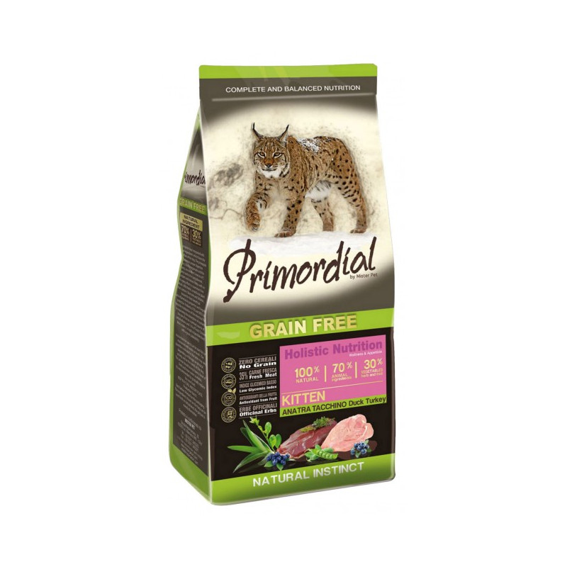 Primordial Cat Grain Free Kitten Duck & Turkey 2kg