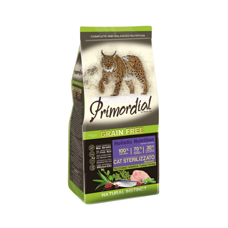 Primordial Cat Grain Free Sterilized Turkey & Herring 400g