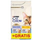 Purina Cat Chow 3in1 z indykiem 1,5kg + saszetki 2x85g gratis