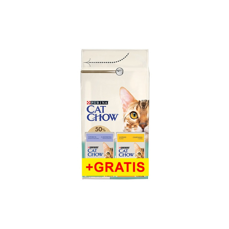 Purina Cat Chow Special Care Hairball Control 1,5kg + saszetki 2x85g gratis