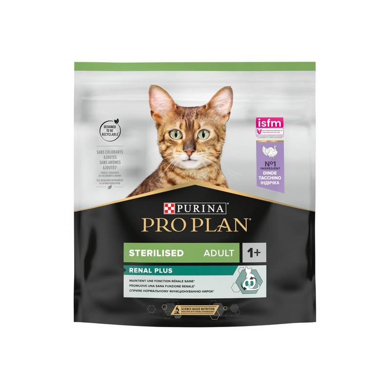 Purina Pro Plan Cat Sterilised Renal Adult Indyk 400g