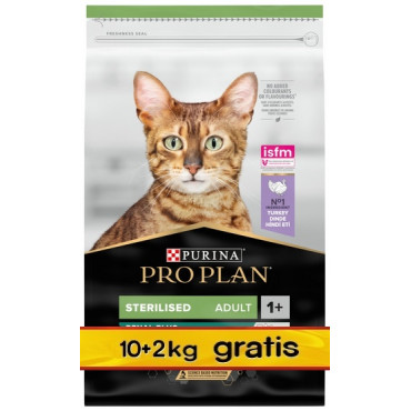 Purina Pro Plan Cat Sterilised Renal Adult Indyk 12kg (10+2kg gratis)