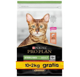 Purina Pro Plan Cat Adult Sterilised Vital Functions Łosoś 12kg (10+2kg gratis)