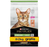 Purina Pro Plan Cat Adult Sterilised Vital Functions Łosoś 10kg (8+2kg gratis)