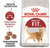 Royal Canin Fit karma sucha dla kotów dorosłych, wspierająca idealną kondycję 2kg