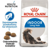 Royal Canin Indoor Long Hair karma sucha dla kotów dorosłych, długowłose, przebywających wyłącznie w domu 10kg