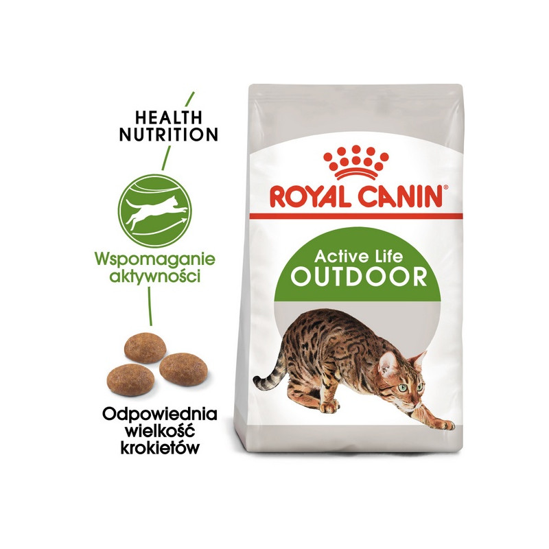 Royal Canin Outdoor karma sucha dla kotów dorosłych, wychodzących na zewnątrz 2kg