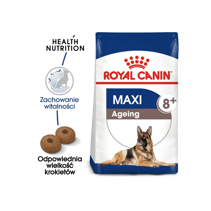 Royal Canin Maxi Ageing 8+ karma sucha dla psów dojrzałych, po 8 roku życia, ras dużych 15kg