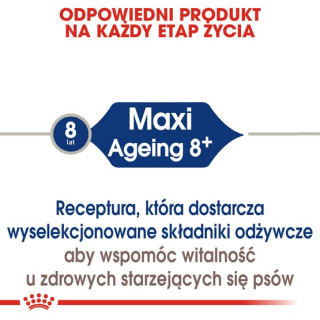 Royal Canin Maxi Ageing 8+ karma sucha dla psów dojrzałych, po 8 roku życia, ras dużych 15kg