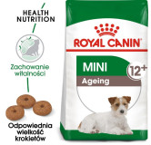 Royal Canin Mini Ageing 12+ karma sucha dla psów dojrzałych po 12 roku życia, ras małych 1,5kg