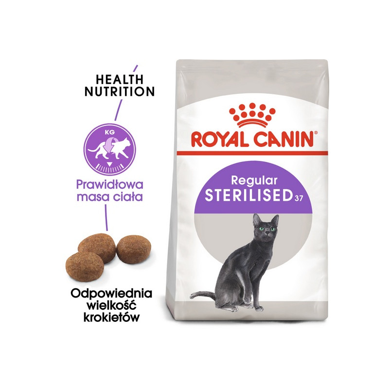 Royal Canin Sterilised karma sucha dla kotów dorosłych, sterylizowanych 10kg