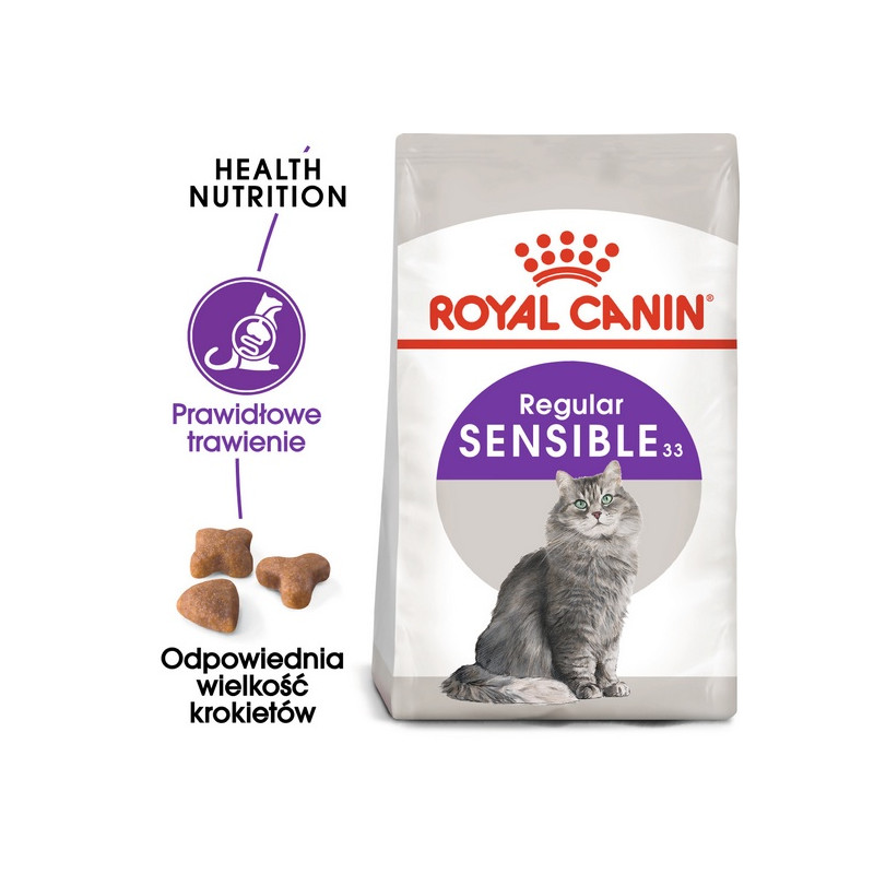 Royal Canin Sensible karma sucha dla kotów dorosłych, o wrażliwym przewodzie pokarmowym 400g