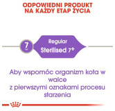 Royal Canin Sterilised 7+ karma sucha dla kotów dorosłych, od 7 do 12 roku życia, sterylizowanych 400g