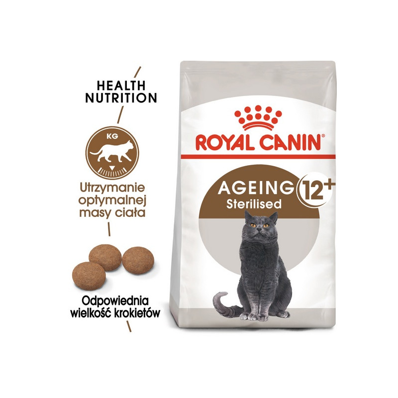 Royal Canin Ageing +12 Sterilised karma sucha dla kotów dojrzałych, sterylizowanych 2kg