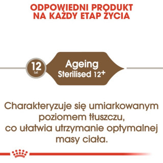 Royal Canin Ageing +12 Sterilised karma sucha dla kotów dojrzałych, sterylizowanych 400g