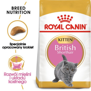 Royal Canin British Shorthair Kitten karma sucha dla kociąt, do 12 miesiąca, rasy brytyjski krótkowłosy 400g