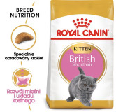 Royal Canin British Shorthair Kitten karma sucha dla kociąt, do 12 miesiąca, rasy brytyjski krótkowłosy 400g