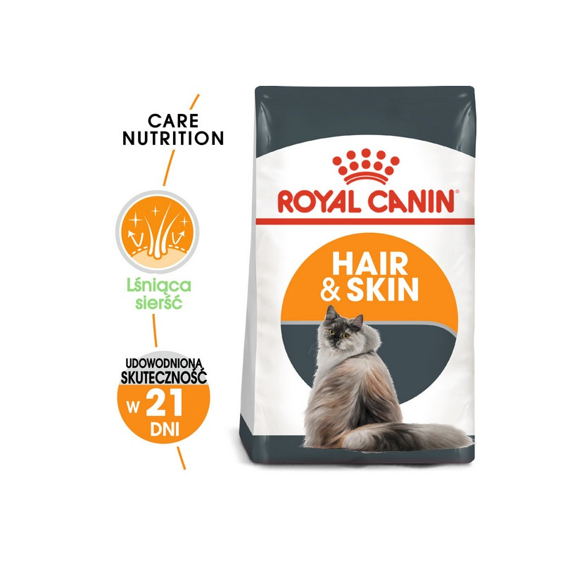 Royal Canin Hair&Skin Care karma sucha dla kotów dorosłych, lśniąca sierść i zdrowa skóra 2kg