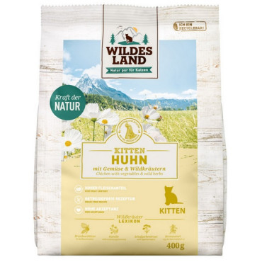 Wildes Land Classic Kitten Huhn 400g