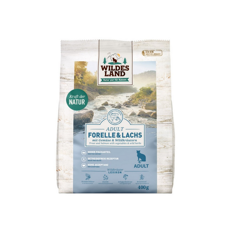 Wildes Land Classic Adult Forelle & Lachs 400g