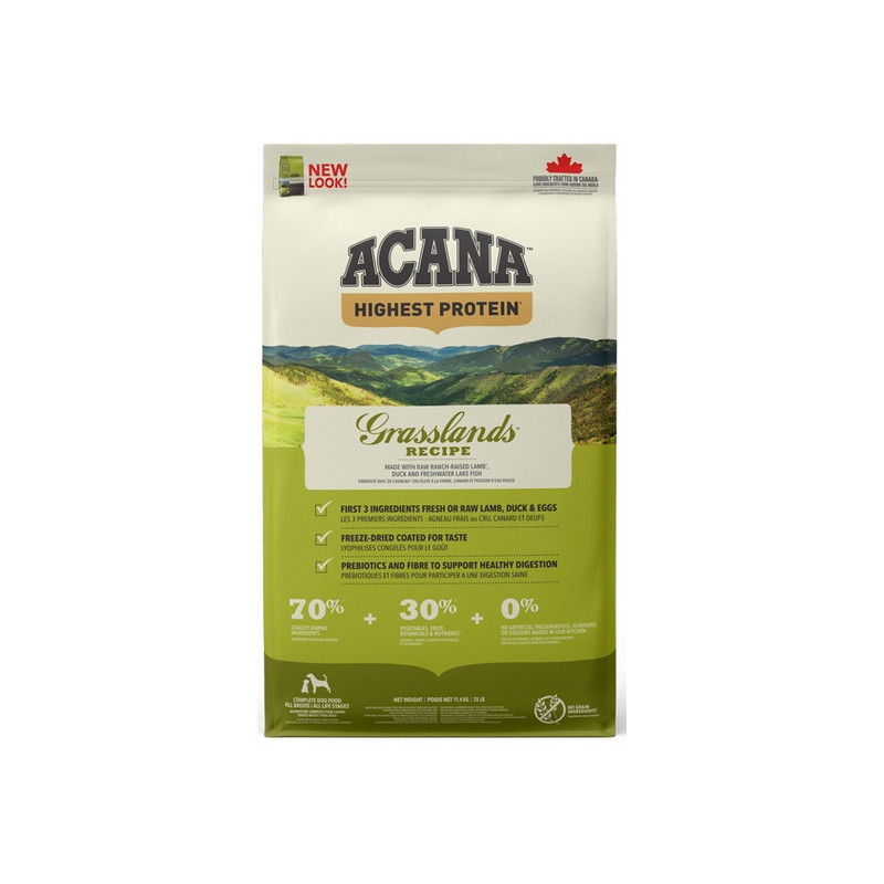 Acana Highest Protein Grasslands Dog 11,4kg