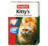 Beaphar Kitty's Taurine + Biotine tabletki witaminowe 75szt