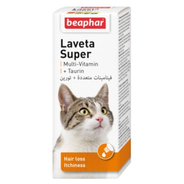 Beaphar Laveta Super Cat - preparat na sierść dla kota 50ml