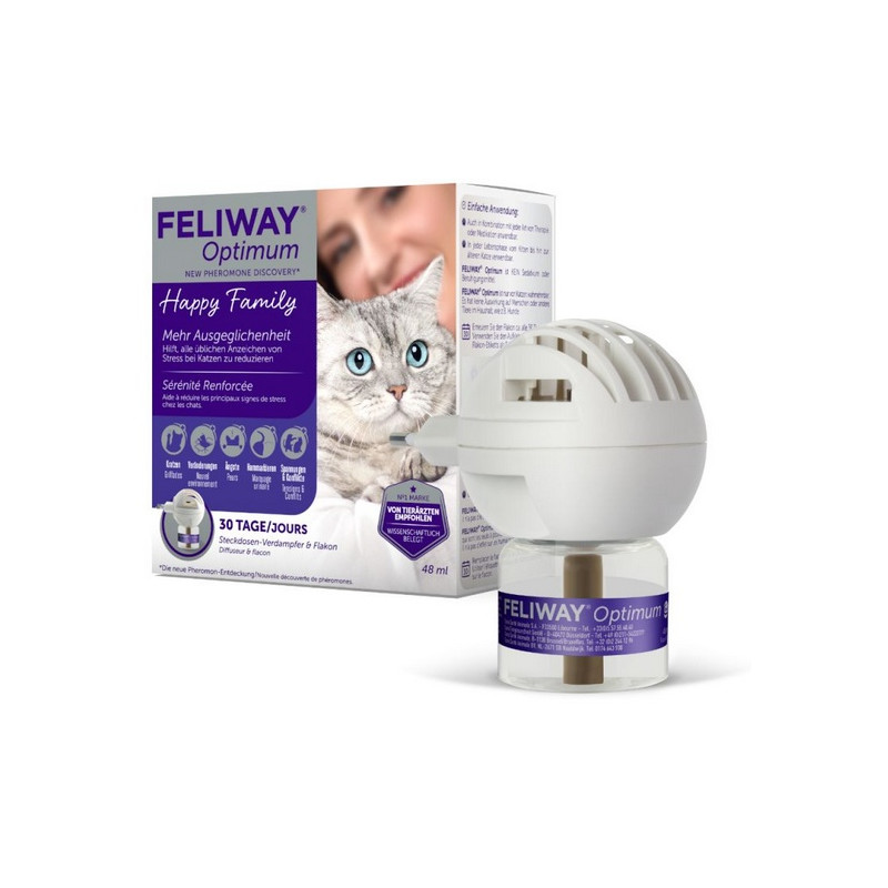 Feliway Optimum - kocie feromony Zestaw Startowy (Dyfuzor+wkład)