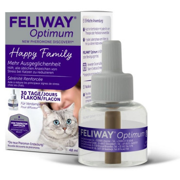 Feliway Optimum - kocie feromony Wkład uzupełniający 48ml (30 dni)