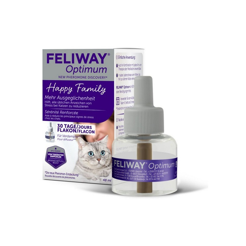 Feliway Optimum - kocie feromony Wkład uzupełniający 48ml (30 dni)