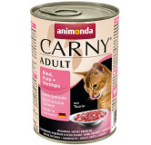 Animonda Carny Adult Wołowina, Indyk + Krewetki puszka 400g