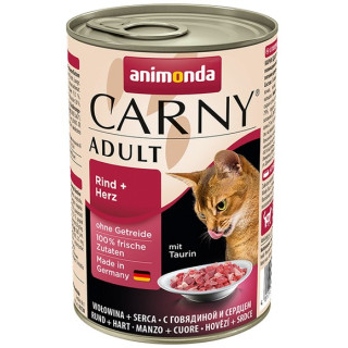 Animonda Carny Adult Wołowina + Serca puszka 400g