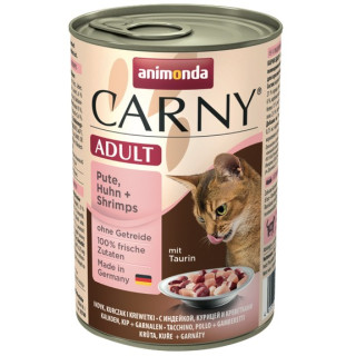 Animonda Carny Adult Indyk, Kurczak + Krewetki puszka 400g