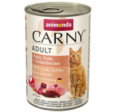 Animonda Carny Adult Kurczak, Indyk + Kacze serca puszka 400g