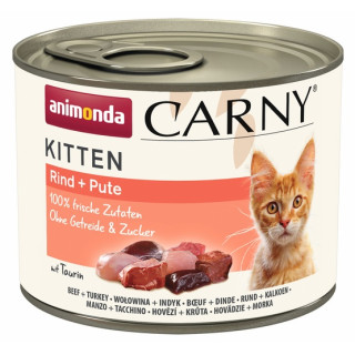 Animonda Carny Kitten Wołowina + Indyk puszka 200g