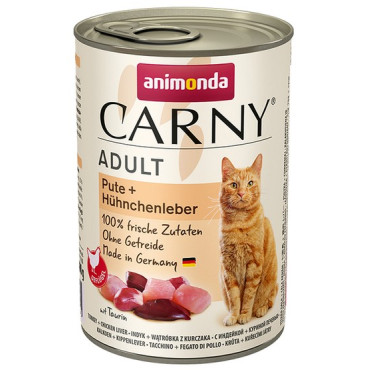 Animonda Carny Adult Indyk + Wątróbka kurczaka puszka 400g