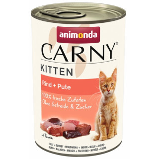 Animonda Carny Kitten Wołowina + Indyk puszka 400g