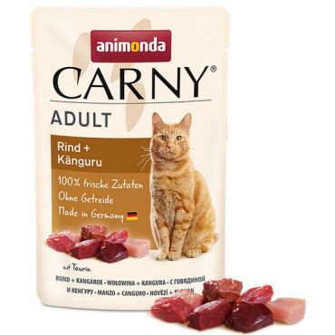 Animonda Carny Adult Wołowina + Kangur saszetka 85g