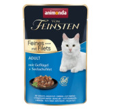 Animonda vom Feinsten Cat Adult Drób + filet z mintaja saszetka 85g