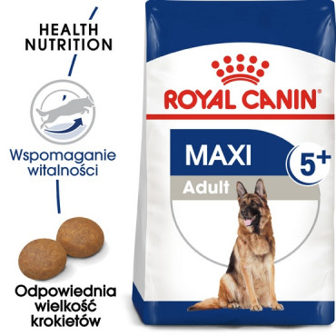 Royal Canin Maxi Adult 5+ karma sucha dla psów starszych, od 5 do 8 roku życia, ras dużych 15kg