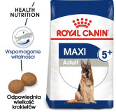 Royal Canin Maxi Adult 5+ karma sucha dla psów starszych, od 5 do 8 roku życia, ras dużych 15kg