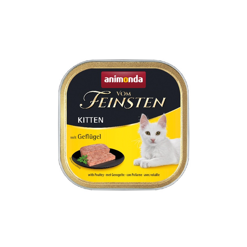 Animonda vom Feinsten Cat Kitten z Drobiem tacka 100g