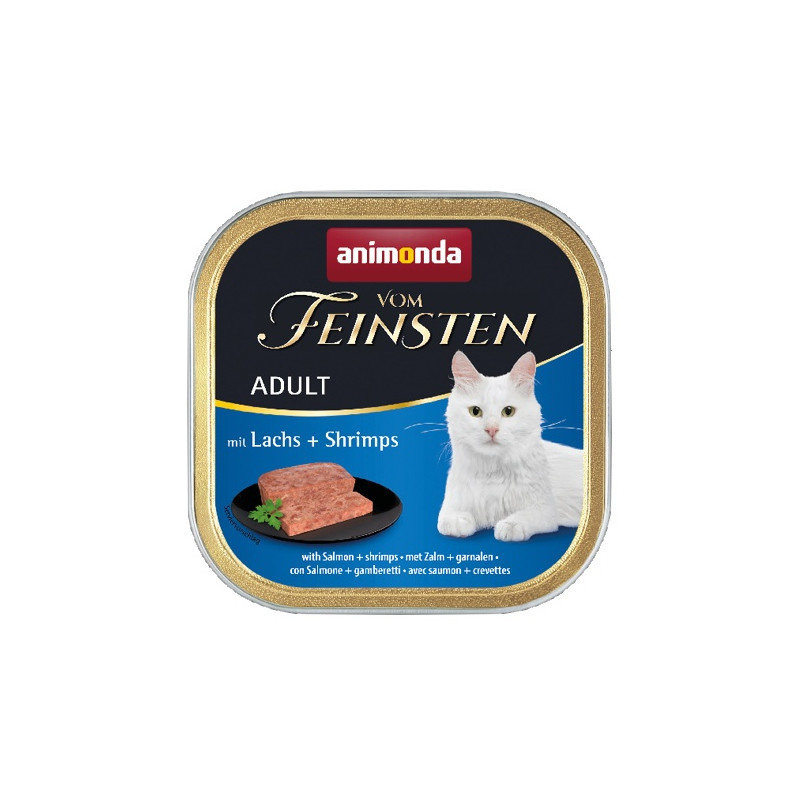 Animonda vom Feinsten Cat Adult z Łososiem i Krewetkami tacka 100g