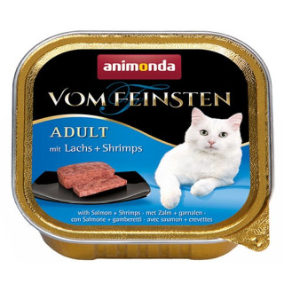 Animonda vom Feinsten Cat Adult z Łososiem i Krewetkami tacka 100g