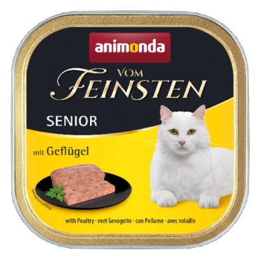 Animonda vom Feinsten Cat Senior z Drobiem tacka 100g