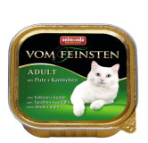 Animonda vom Feinsten Cat Adult z Indykiem i Królikiem tacka 100g