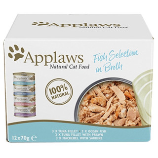 Applaws puszki dla kota Multipack Fish 12x70g